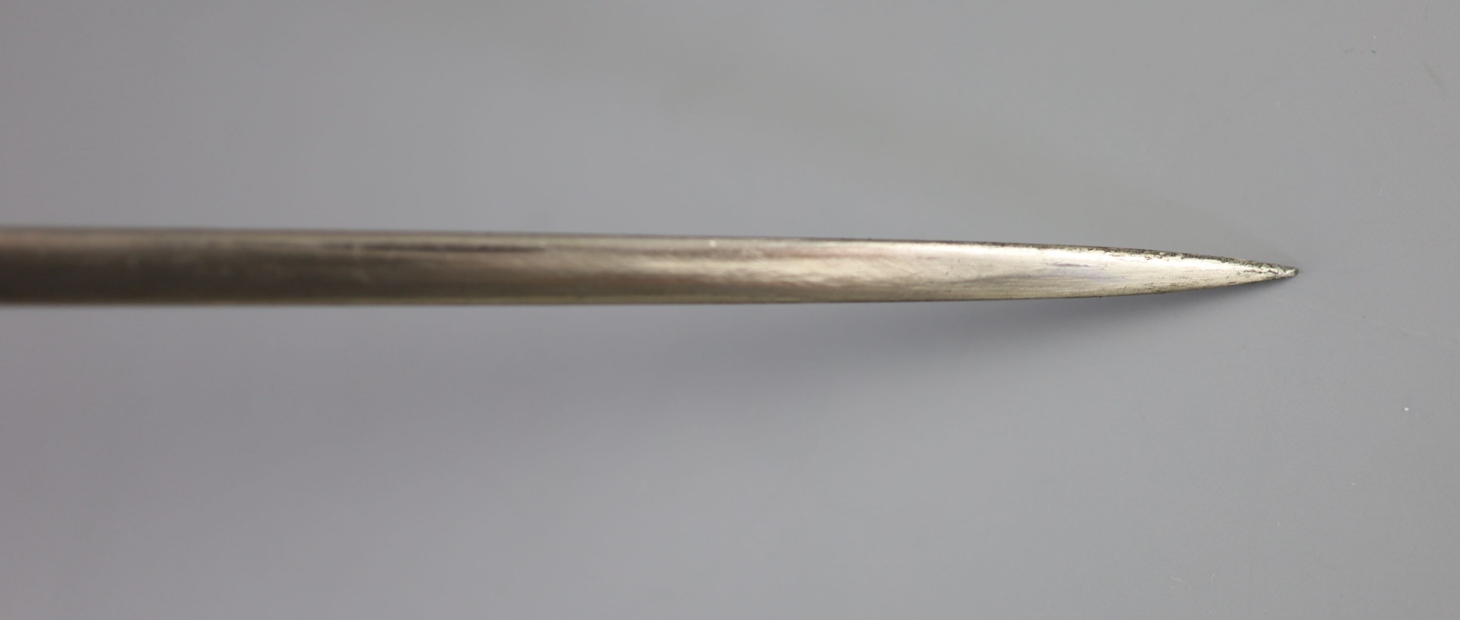 A French Toledo bladed swordstick, 19th century 87cm long